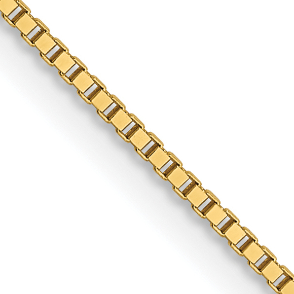 Leslies 14K7mm Box with Lobster Clasp Chain